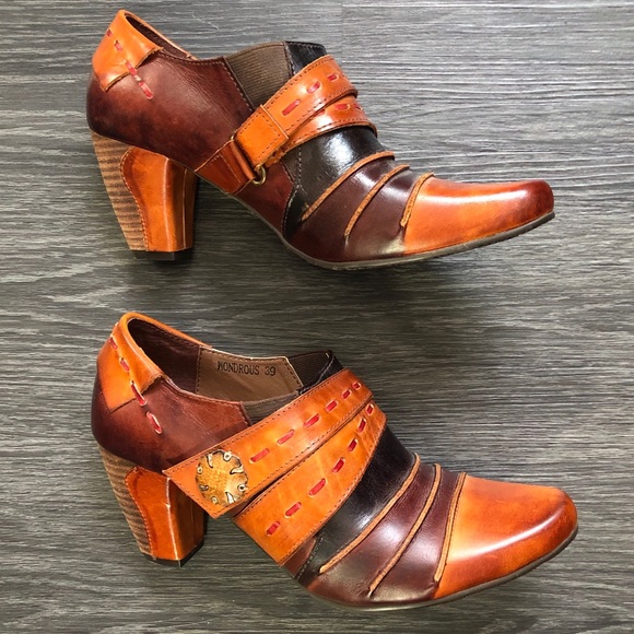 Spring Step Shoes - Spring Step leather upper heels
